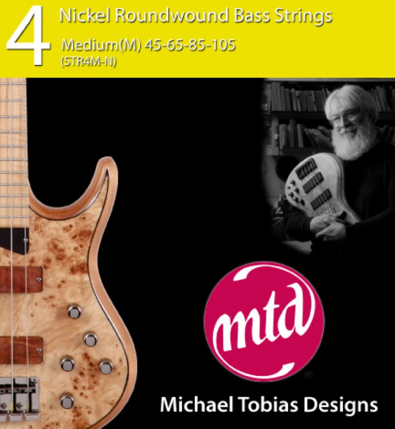 MTD Nickel Plated Steel Round Wound Bass 4 Strings (45-105)