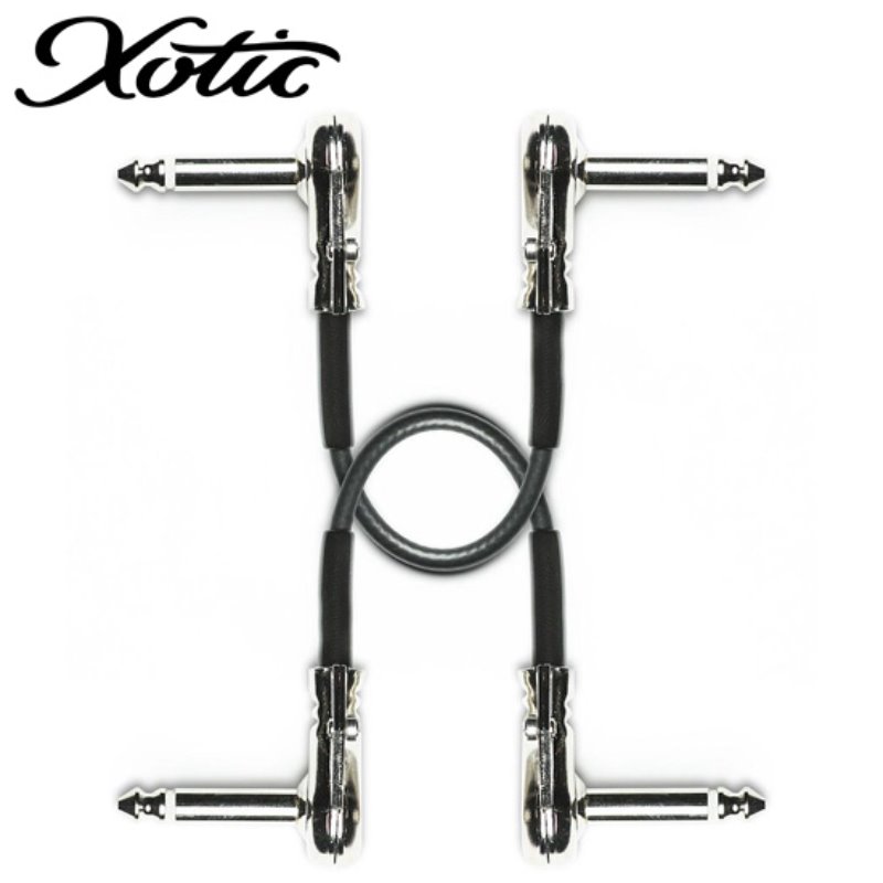 Xotic All-Brass Patch Cable 12inch (30cm) - 2 pack (XPC12X2)