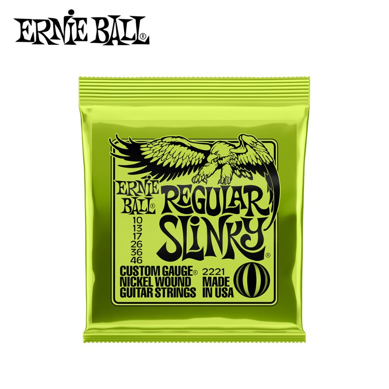 Ernie Ball 2221 Nickel Regular Slinky Guitar Strings .010 - .046 어니볼 일렉트릭기타 스트링