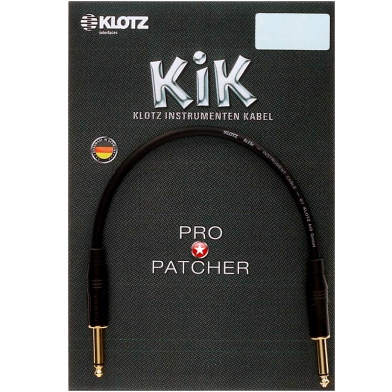 KLOTZ KIK PRO Pedal Patcher 기타 패치 케이블 30cm I-I