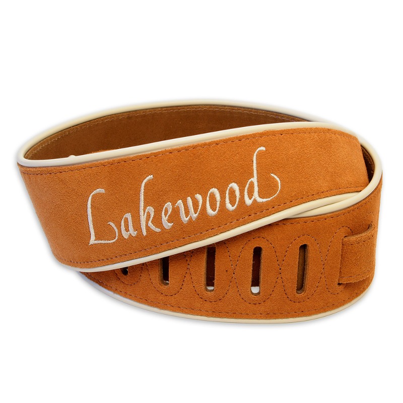 Lakewood Leather Strap with Embroidered-Brown