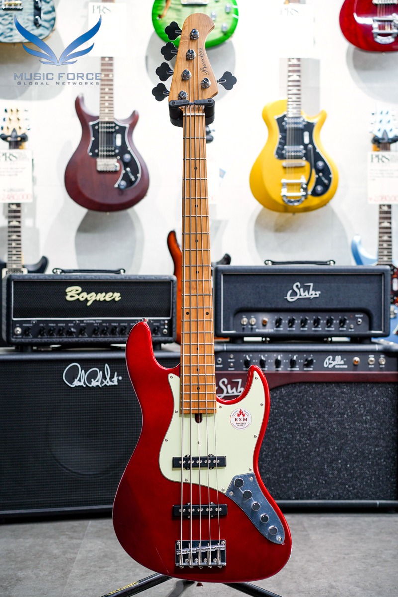 Bacchus Universe Series WJB5-630-RSM/M-Act-Candy Apple Red w/Roasted Maple Neck &amp; FB (신품)