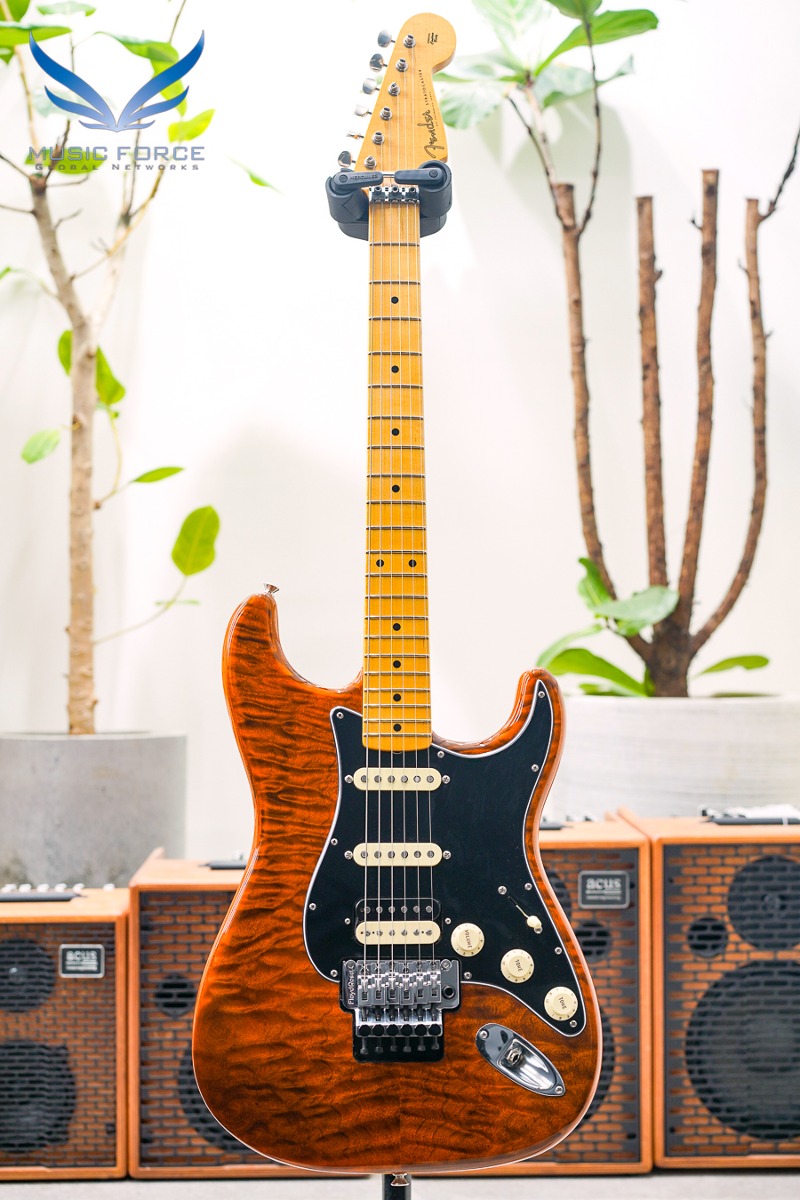 [2024 새봄맞이세일! (~4/30까지)] Fender MBS(Masterbuilt) QMT Floyd Rose Strat NOS-Sunset Orange Transparent by Jason Smith (신품) - JS0455