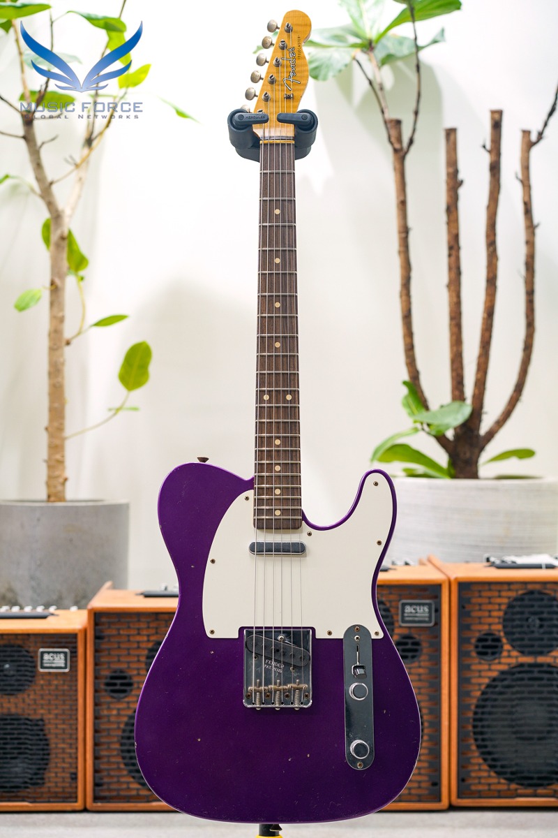 [2024 새봄맞이세일! (~5/31까지)]  Fender Custom Shop Limited Edition 1960 Tele Journeyman Relic-Purple Metallic w/AA Flame Maple Neck (2021년산/신품) - CZ554553