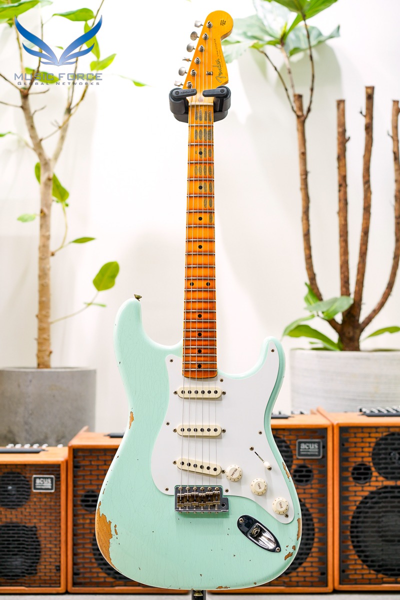 [2024 새봄맞이세일! (~4/30까지)] Fender Custom Shop 1958 Strat Relic-Super Faded/Aged Surf Green (2023년산/신품) - CZ569520