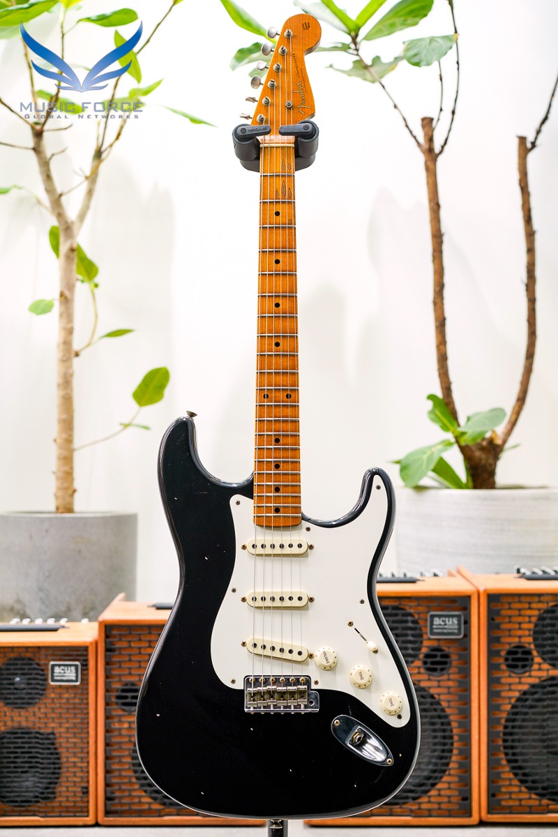 [2024 새봄맞이세일! (~5/31까지)]  Fender Custom Shop 1955 Strat Journeyman Relic-Black w/Roasted Maple Neck (2022년산/신품)