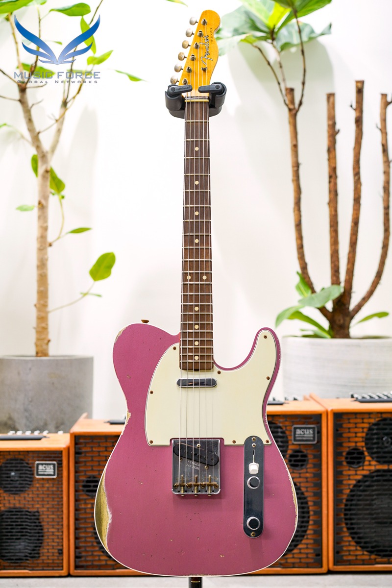 [2024 신년세일! (~3/31까지)]  Fender Custom Shop 1960 Double Bound Custom Tele Relic-Burgundy Mist Metallic (2021년산/신품)
