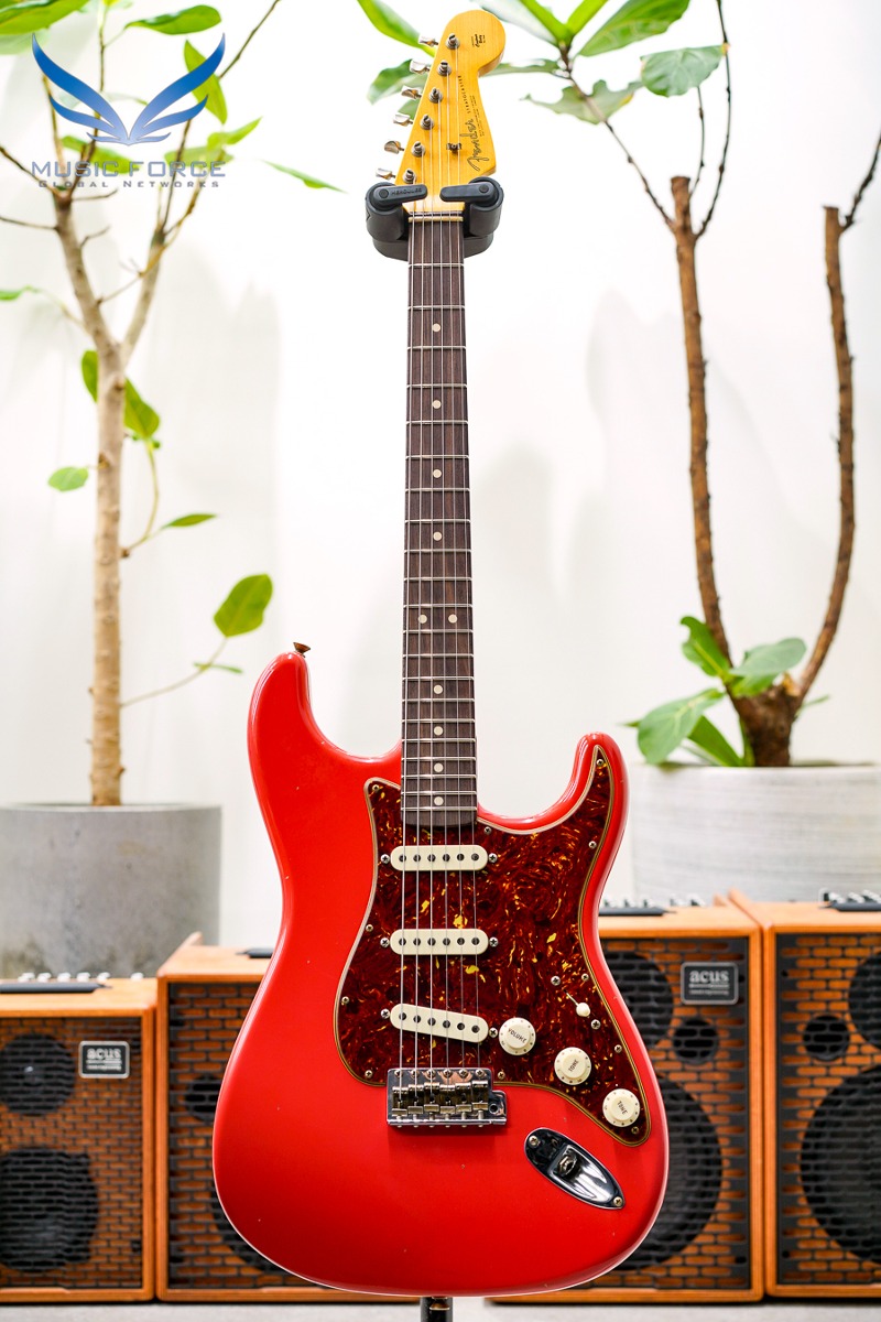 [2024 새봄맞이세일! (~4/30까지)] Fender Custom Shop 1963 Strat Journeyman Relic-Aged Fiesta Red w/Tortoise Pickguard (2023년산/신품)