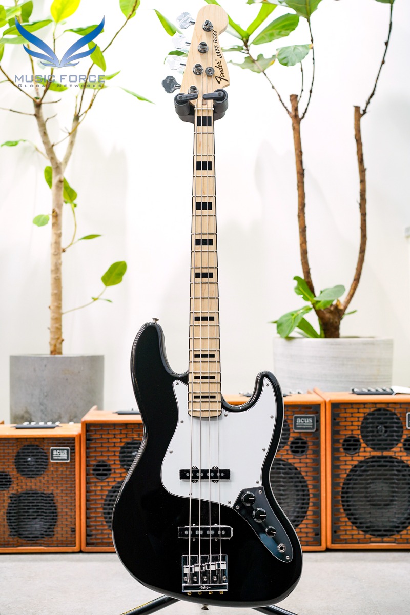 Fender Mexico Artist Series Geddy Lee Jazz Bass-Black w/Maple FB (신품) 펜더 게디 리 재즈 베이스 - MX23070334