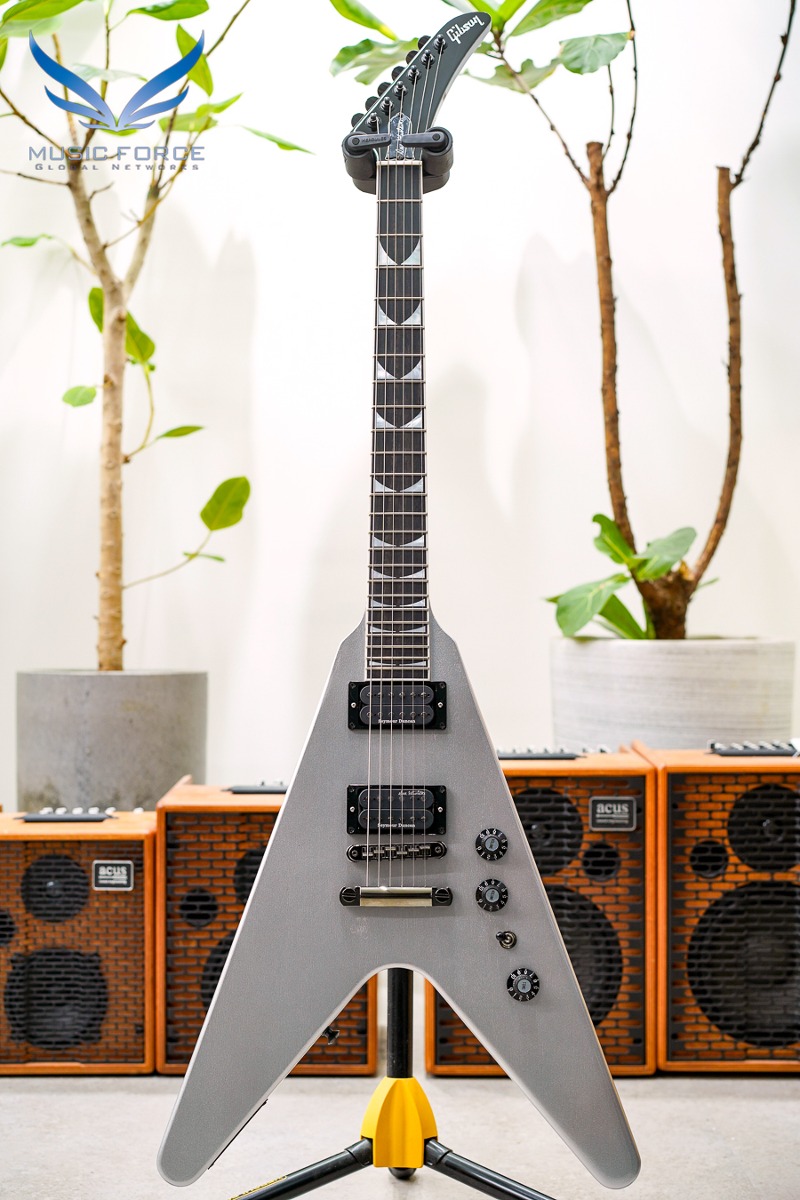 Gibson USA Dave Mustaine Signature Flying V EXP-Silver Metallic (신품) - 235420384