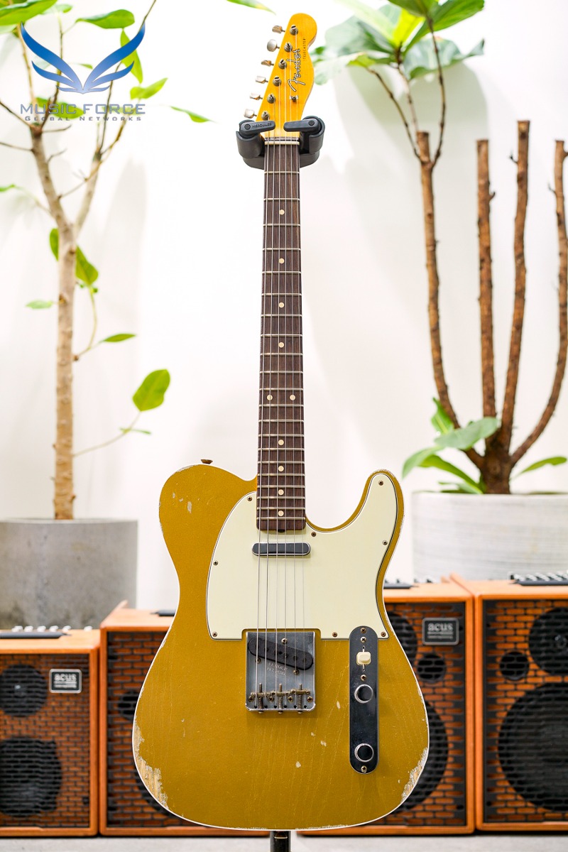 [2024 새봄맞이세일! (~4/30까지)] Fender Custom Shop 1960 Double Bound Custom Tele Relic-Aztec Gold (2021년산/신품)