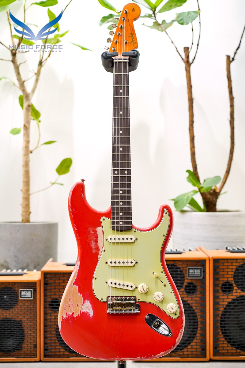 [2024 새봄맞이세일! (~4/30까지)] Fender MBS(Masterbuilt) 1961 Strat Relic-Fiesta Red w/Handwound Texas Special Pickups by Paul Waller (2023년산/신품)