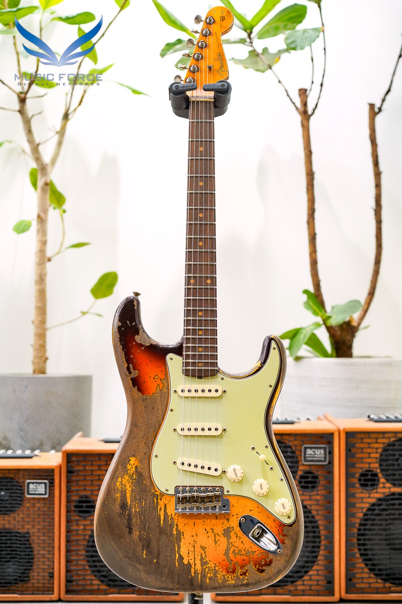 [2024 새봄맞이세일! (~5/31까지)]  Fender Custom Shop Limited Edition 1959 Strat Super Heavy Relic-Super Faded/Aged Chocolate 3TSB (2023년산/신품) - CZ569762
