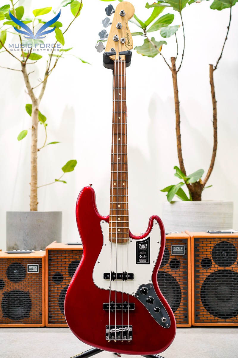 Fender Mexico Player Series Jazz Bass-Candy Apple Red w/Pau Ferro FB (신품) 펜더 멕시코 플레이어 재즈 베이스 - MX23025333