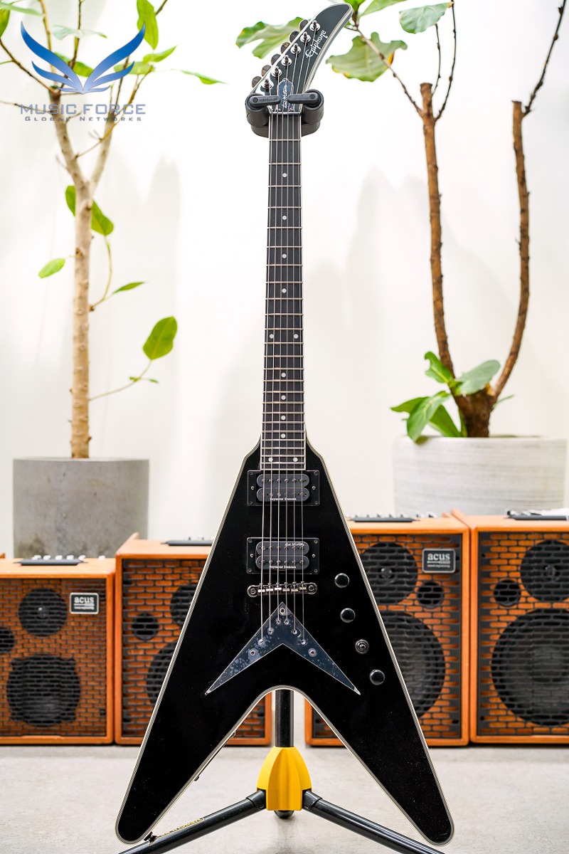 [2024 새봄맞이세일! (~5/31까지)] Epiphone Dave Mustaine Flying V Custom - Black Metallic (신품) - 22121527692