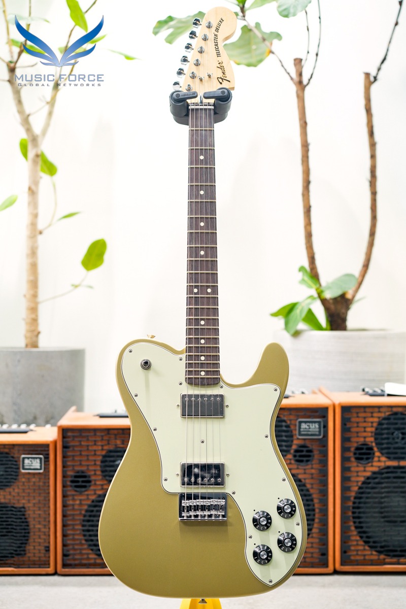 Fender Mexico Chris Shiflett Telecaster Deluxe -Shoreline Gold (신품) - MX21536124