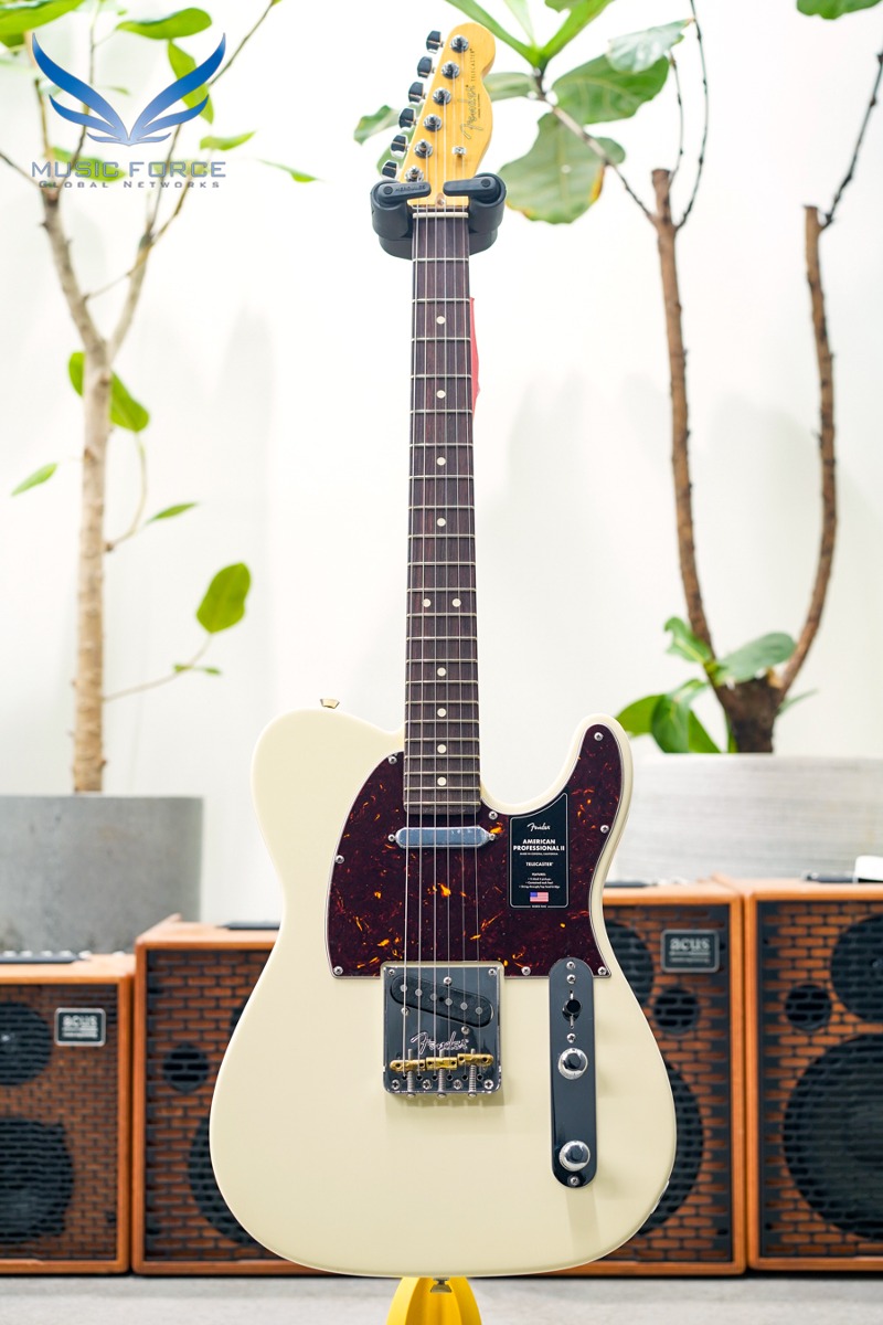 Fender USA American Professional II Telecaster-Olympic White w/Rosewood FB (신품) 펜더 아메리칸 프로페셔널 II 텔레캐스터 - US22090150