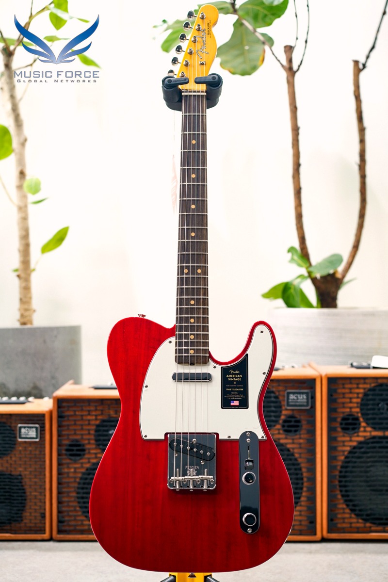 Fender USA American Vintage II 1963 Telecaster-Crimson Red Transparent w/Rosewood FB (신품) 펜더 아메리칸 빈티지 II 텔레캐스터 - V2325353