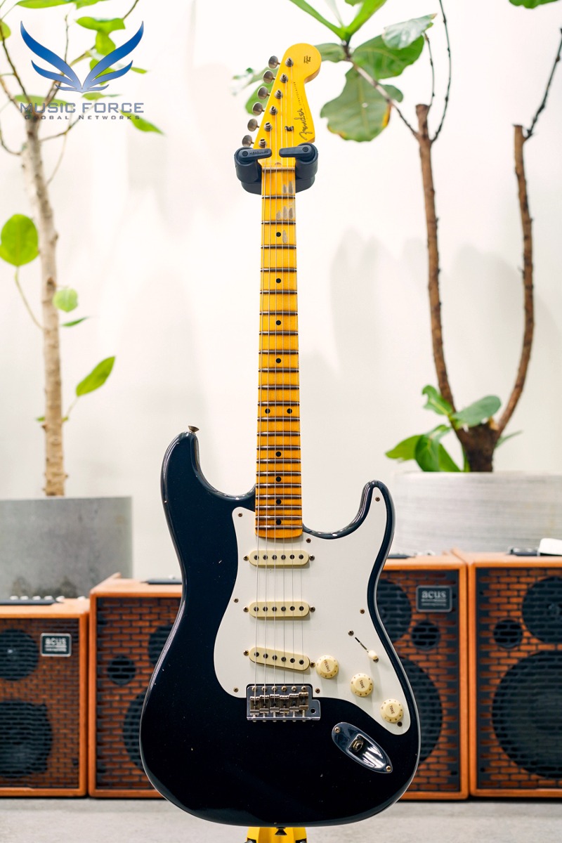 [2024 새봄맞이세일! (~4/30까지)] Fender Custom Shop Limited Edition 1956 Strat Journeyman Relic-Aged Black w/Flash Coat Lacquer Finish (2023년산/신품) - CZ572147