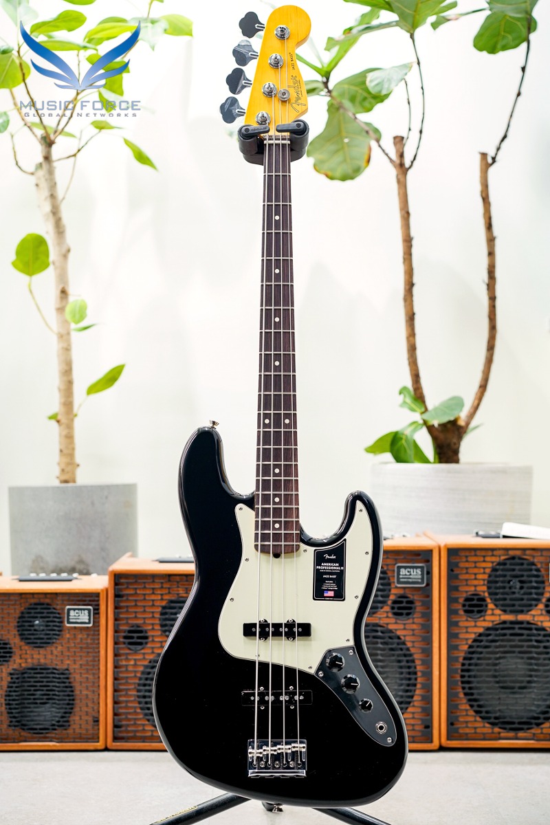 Fender USA American Professional II Jazz Bass-Black w/Rosewood FB (신품) 펜더 아메리칸 프로페셔널 II 재즈 베이스 - US23112201