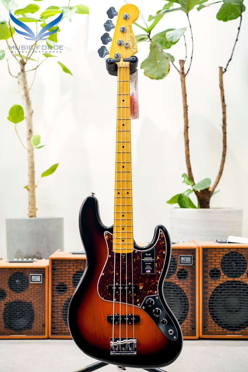 Fender USA American Professional II Jazz Bass-3TSB w/Maple FB (신품) 펜더 아메리칸 프로페셔널 II 재즈 베이스 - US23114173