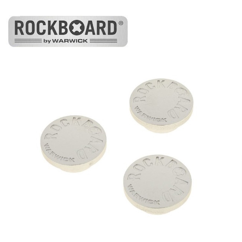 Rockboard Footswitch Topper Stompete 3pcs - Silver 락보드 풋스위치 토퍼