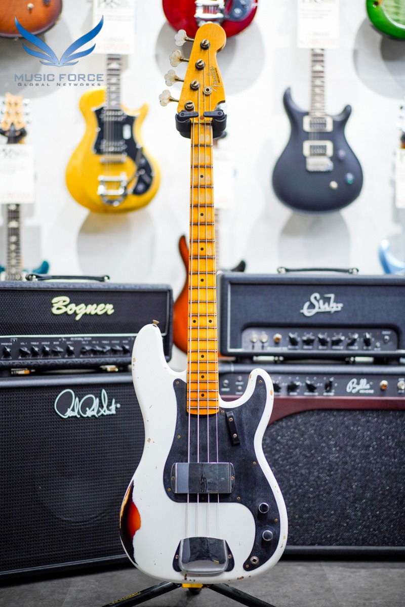 Fender Custom Shop Limited Edition 1958 Precision Bass Relic-Aged Olympic White over Chocolate 3TSB (2021년산/신품)