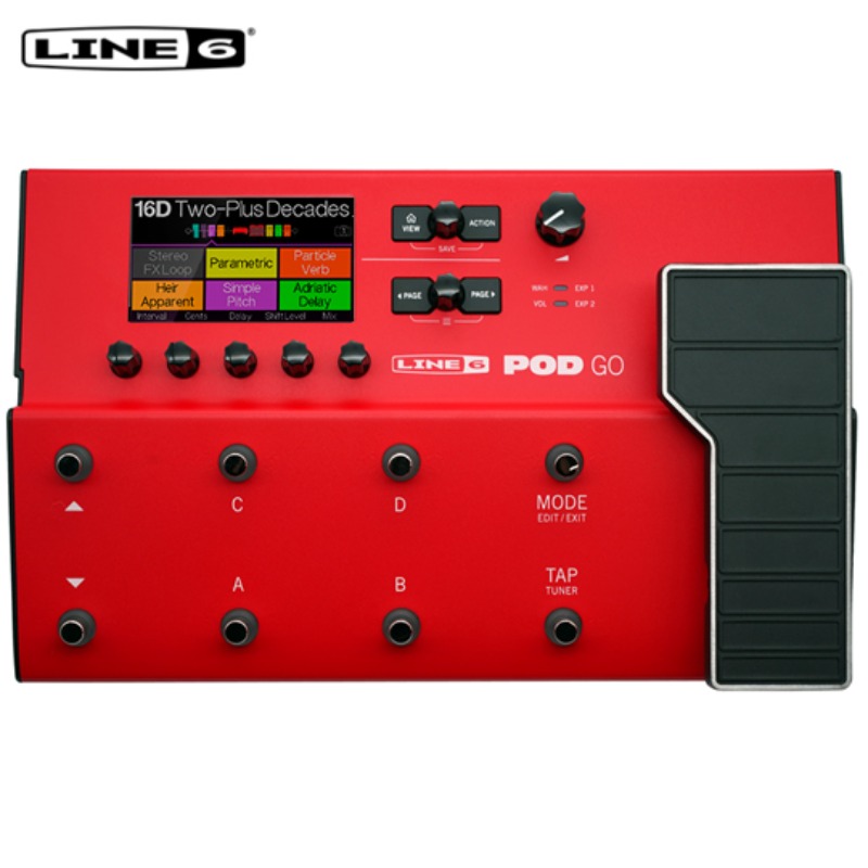 [라인식스 공식대리점/실재고보유/당일발송가능!] Line6 POD GO Red Limited Edition 라인식스 멀티 이펙터