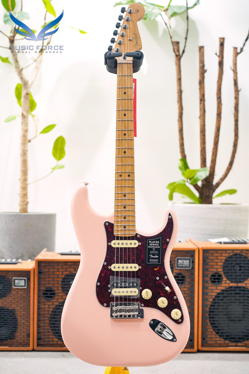 [2024 새봄맞이세일! (~4/30까지)] Fender Mexico Player Series Limited Edition Stratocaster SSH-Shell Pink w/Roasted Maple Neck &amp; FB (신품) 펜더 멕시코 플레이어 스트라토캐스터 - MX22182936