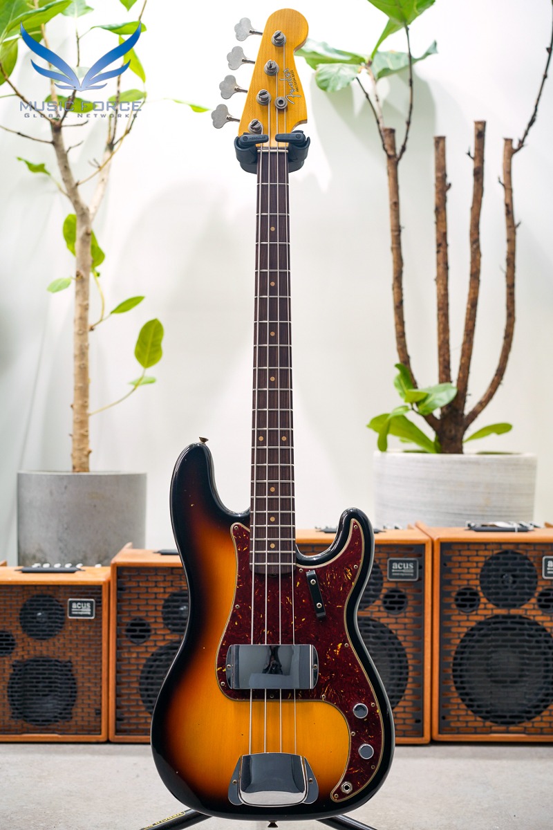 [2024 새봄맞이세일! (~4/30까지)] Fender Custom Shop 1963 Precision Bass Journeyman Relic-Aged 3 Tone Sunburst (2022년산/신품) - CZ563099