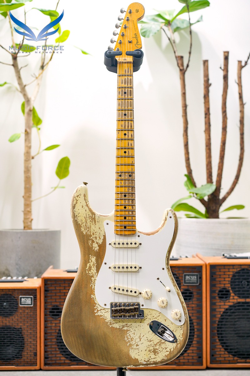 [2024 새봄맞이세일! (~4/30까지)] Fender Custom Shop Limited Edition 1956 Strat Super Heavy Relic-Aged India Ivory (2022년산/신품) - CZ563176