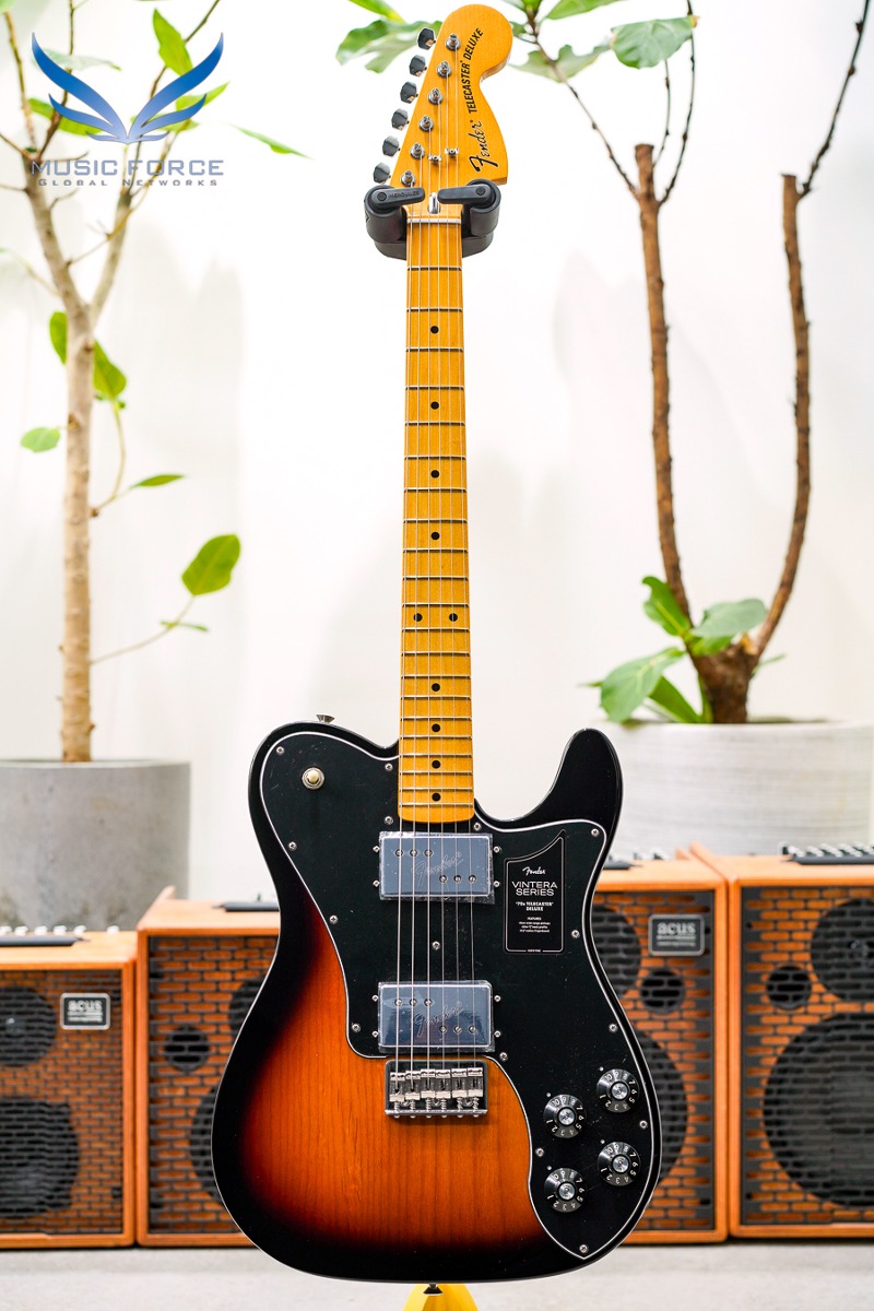 [빈테라 한정수량 20% 할인] Fender Mexico Vintera Series 70s Telecaster Deluxe-3TSB w/Maple FB (신품) 펜더 멕시코 빈테라 70 텔레캐스터 - MX22297172