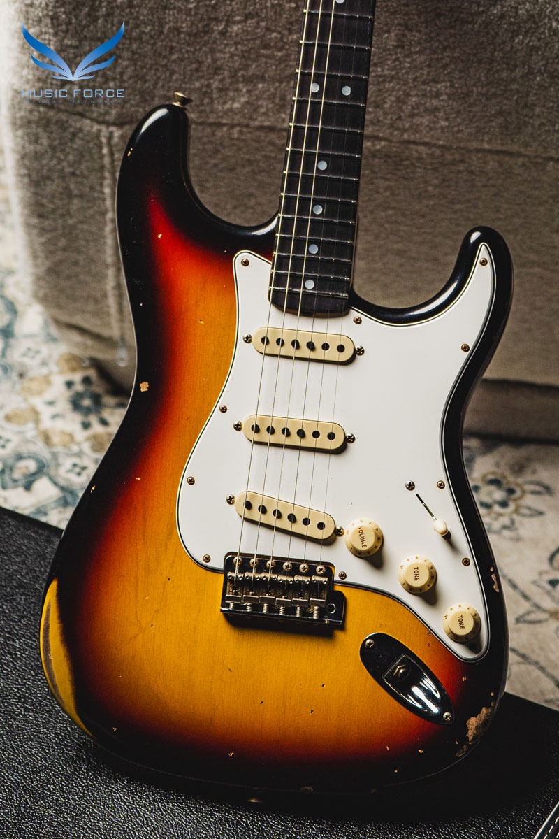 [2024 새봄맞이세일! (~4/30까지)] Fender Custom Shop Limited Edition Late 1964 Strat Relic-Target 3 Tone Sunburst (2023년산/신품) - CZ571943